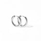 Huggie Earrings - Scarlett Hoop Silver 10mm - LINNY CO WholesaleMetals