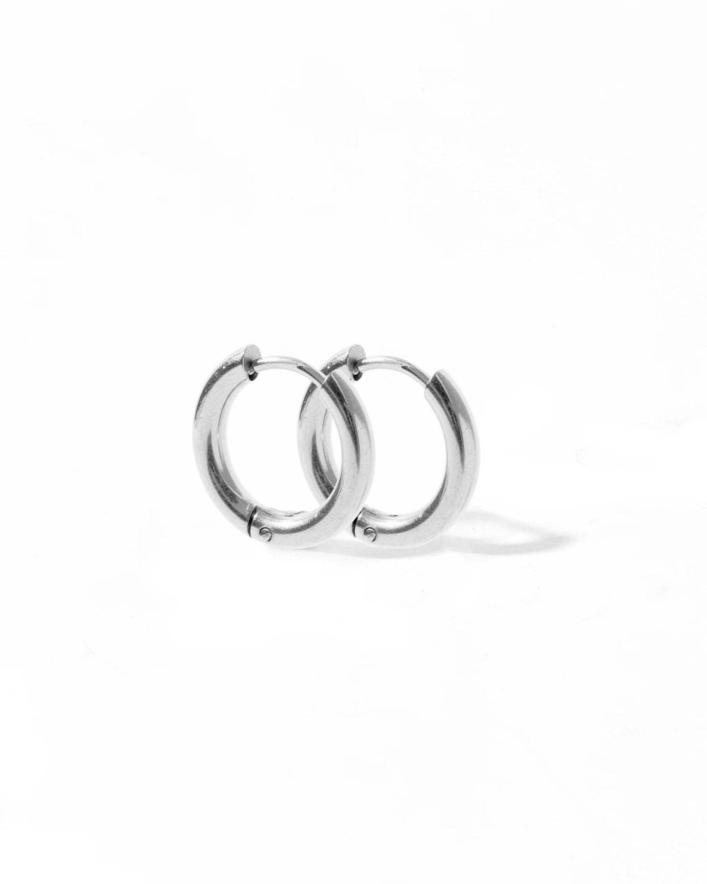 Huggie Earrings - Scarlett Hoop Silver 10mm - LINNY CO WholesaleMetals