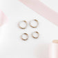 Huggie Earrings - Scarlett Hoop Silver 10mm - LINNY CO WholesaleMetals
