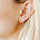 Huggie Earrings - Scarlett Hoop Silver 12mm CZ - LINNY CO WholesaleMetals