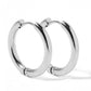 Huggie Earrings - Scarlett Hoop Silver 14mm - LINNY CO WholesaleMetals