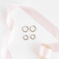 Huggie Earrings - Scarlett Hoop Silver 14mm - LINNY CO WholesaleMetals