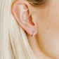 Huggie Earrings - Scarlett Hoop Silver 8mm CZ - LINNY CO WholesaleMetals