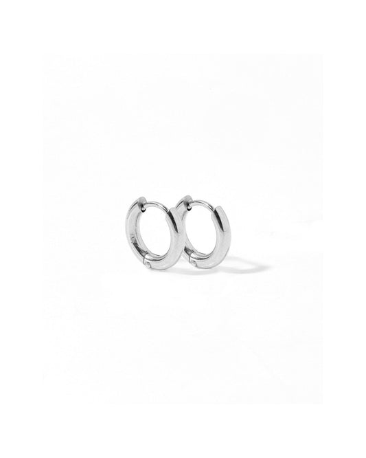 Huggie Earrings - Scarlett Hoop Silver 8mm - LINNY CO WholesaleMetals