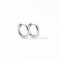 Huggie Earrings - Scarlett Hoop Silver 8mm - LINNY CO WholesaleMetals