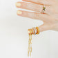 Huggie Earrings - Scarlett Hoop Two - Tone 12mm - LINNY CO WholesaleMetals