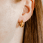 Huggie Earrings - Sunday Hoop Gold 10mm - LINNY CO WholesaleMetals