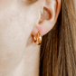 Huggie Earrings - Sunday Hoop Gold 12mm - LINNY CO WholesaleMetals