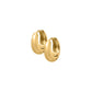 Huggie Earrings - Sunday Hoop Gold 12mm - LINNY CO WholesaleMetals