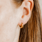 Huggie Earrings - Sunday Hoop Gold 8mm - LINNY CO WholesaleMetals