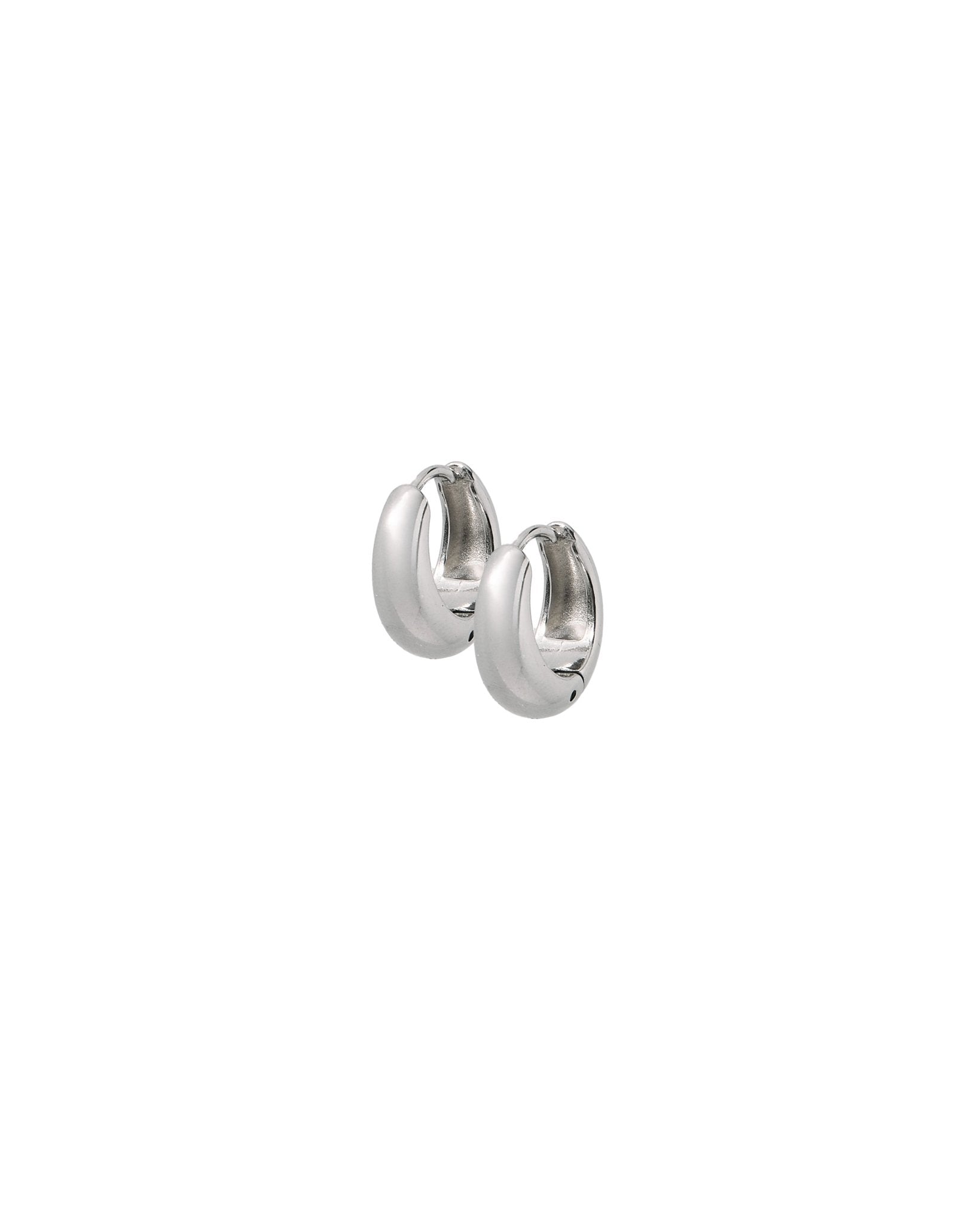 Huggie Earrings - Sunday Hoop Silver 10mm - LINNY CO WholesaleMetals