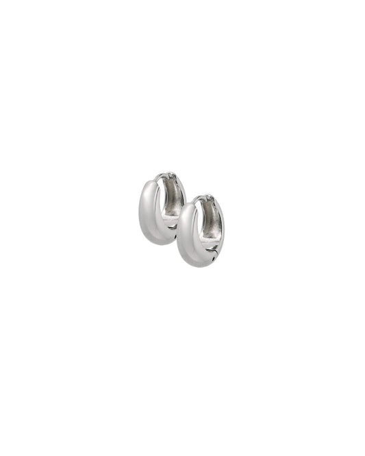 Huggie Earrings - Sunday Hoop Silver 10mm - LINNY CO WholesaleMetals