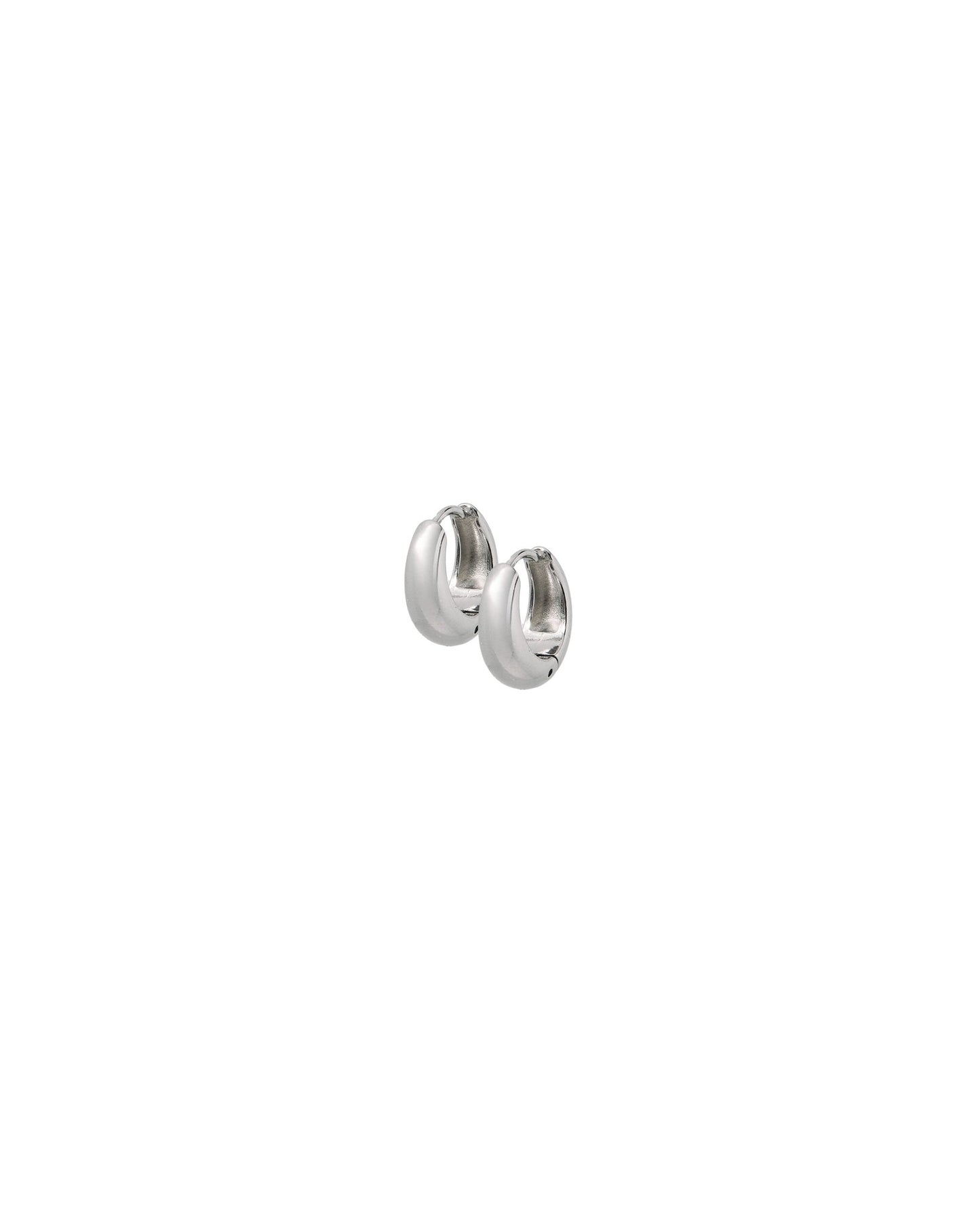 Huggie Earrings - Sunday Hoop Silver 8mm - LINNY CO WholesaleMetals
