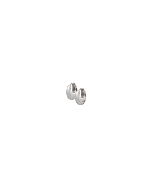 Huggie Earrings - Sunday Hoop Silver 8mm - LINNY CO WholesaleMetals