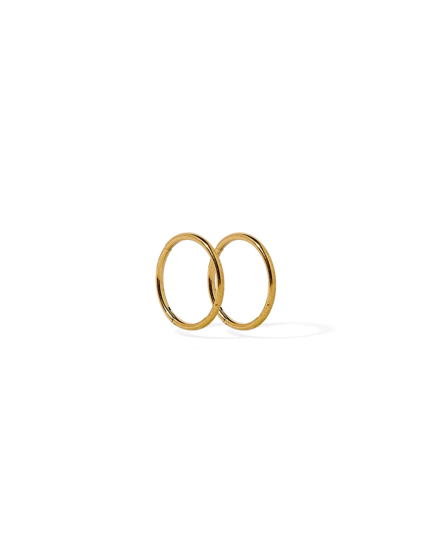 Huggie Infinity Hoop Earrings - Ava Gold 10mm - LINNY CO Wholesale