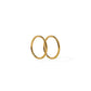 Huggie Infinity Hoop Earrings - Ava Gold 12mm - LINNY CO Wholesale
