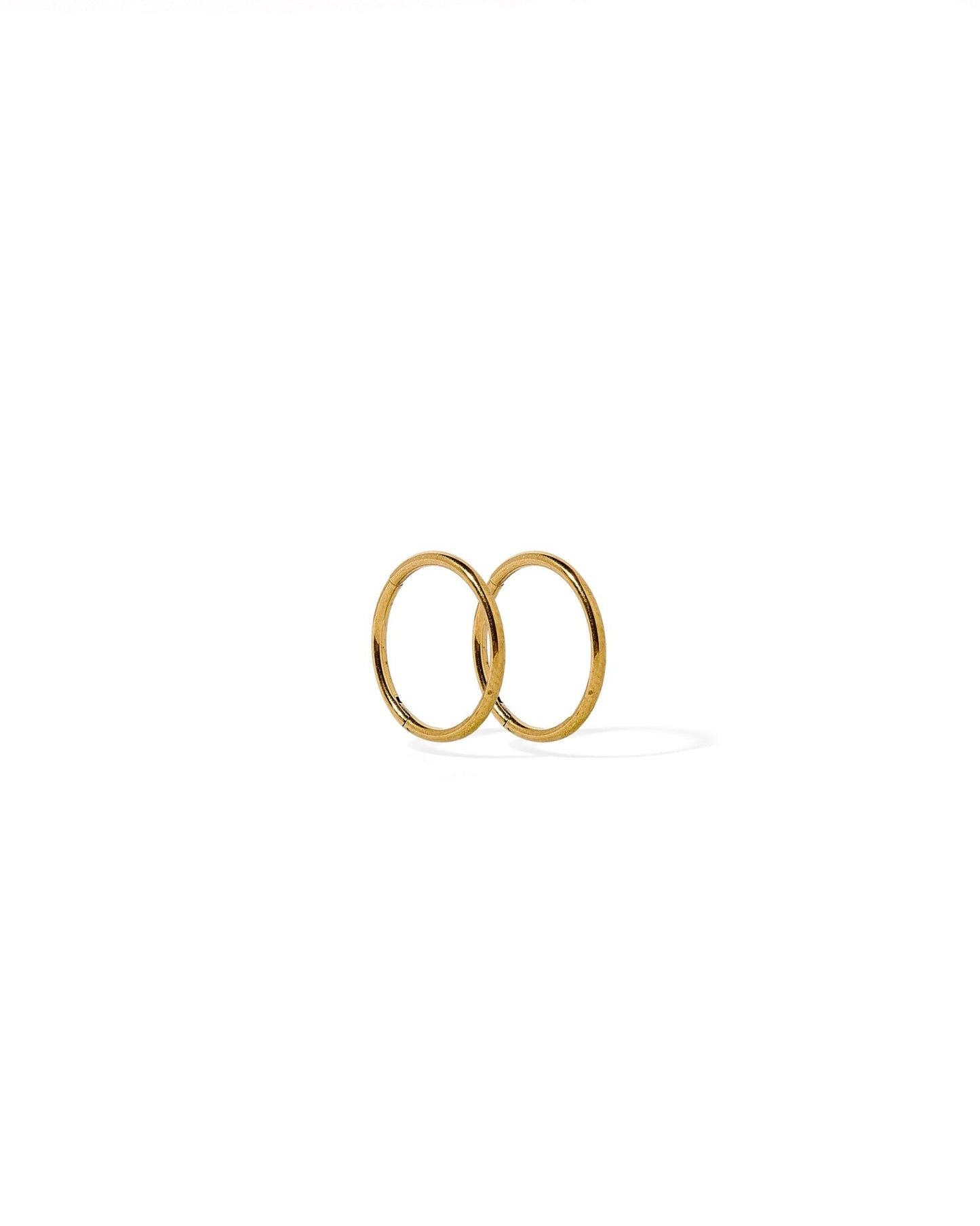 Huggie Infinity Hoop Earrings - Ava Gold 8mm - LINNY CO Wholesale
