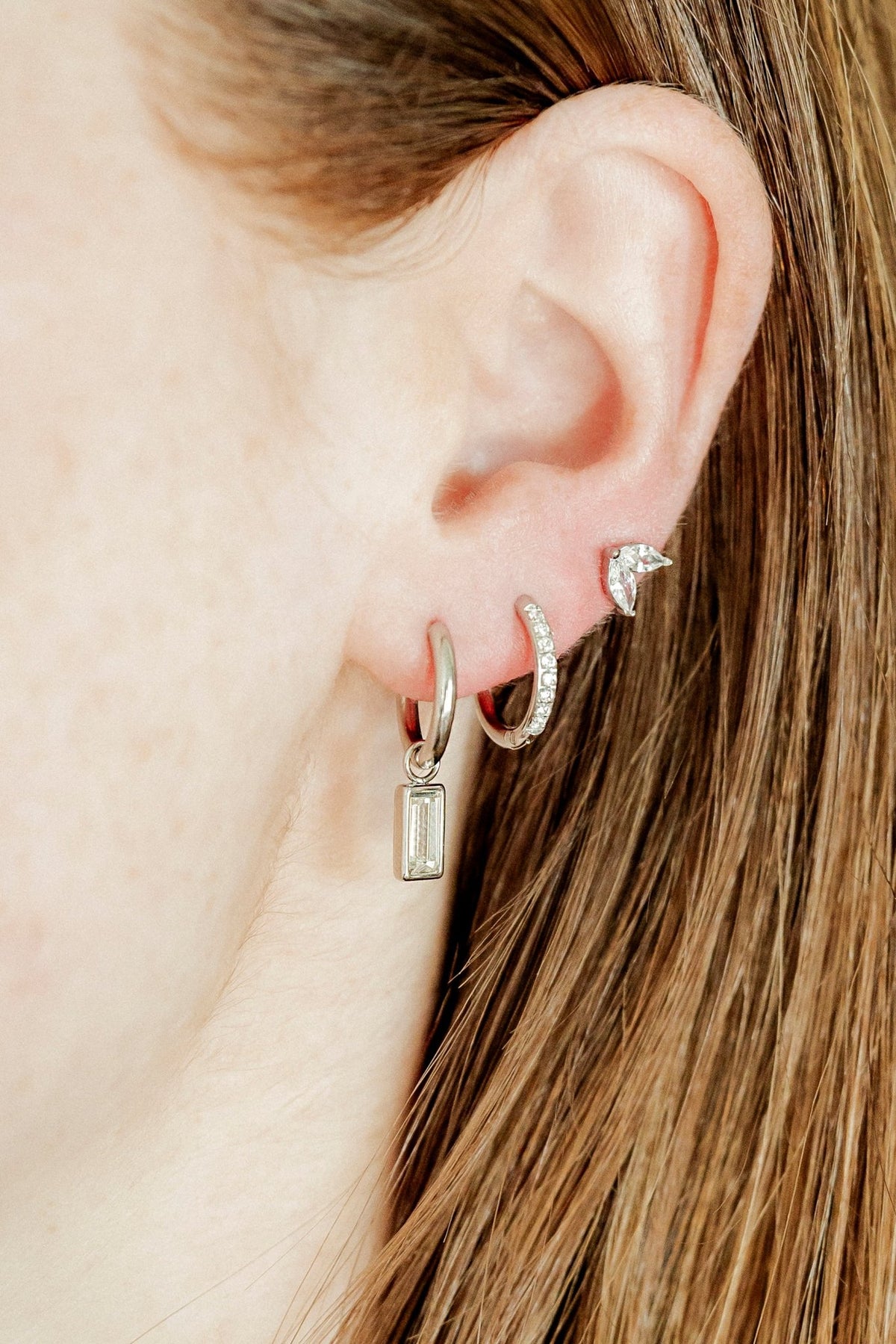 Huggie & Screwback Stud Set - Chicago - LINNY CO WholesaleStuds