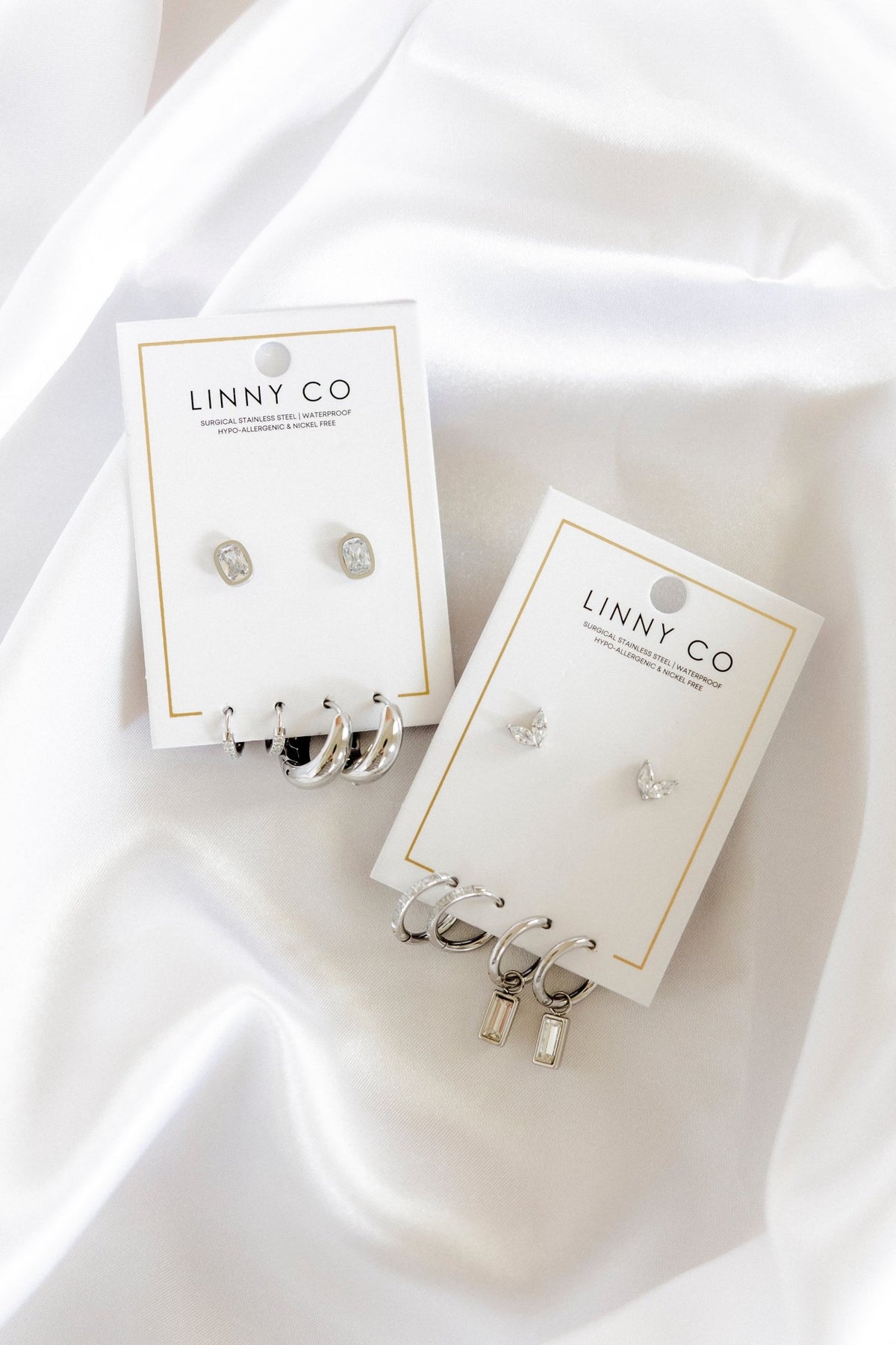 Huggie & Screwback Stud Set - Chicago - LINNY CO WholesaleStuds
