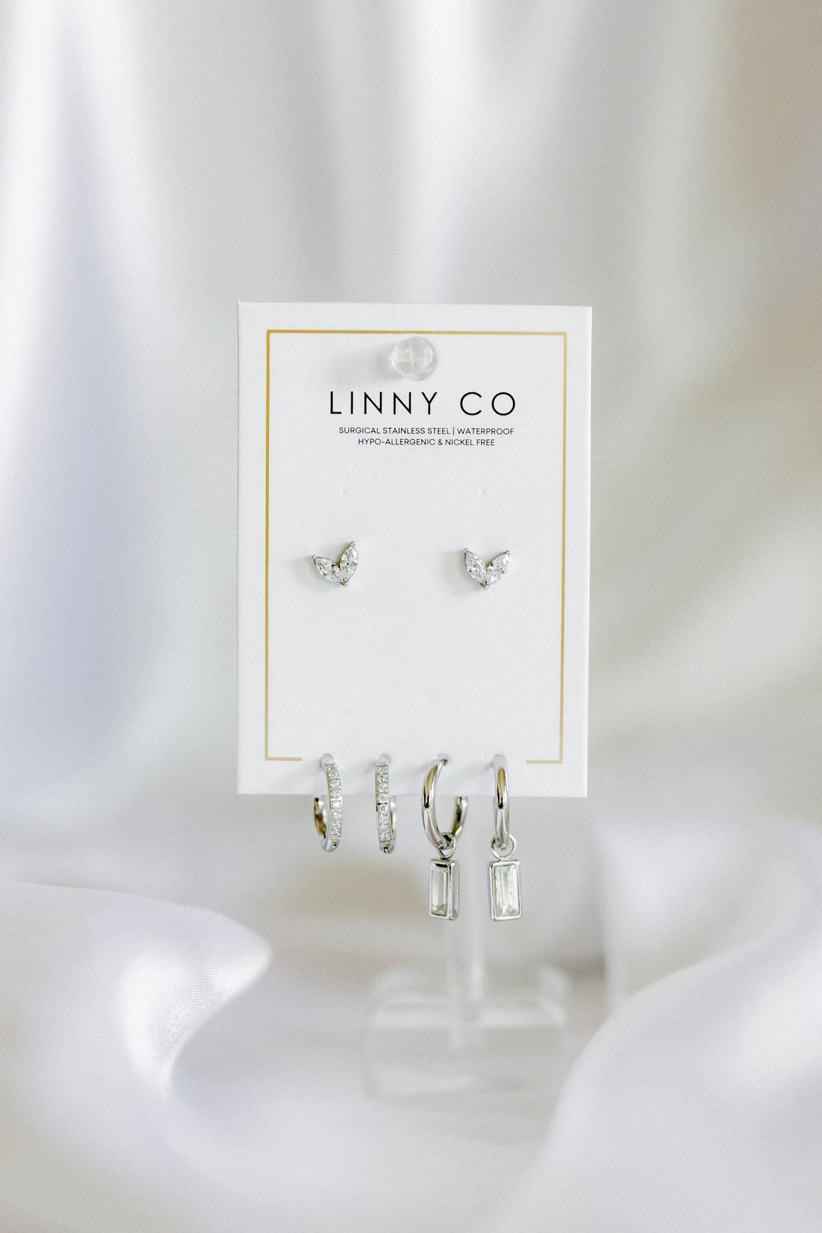 Huggie & Screwback Stud Set - Chicago - LINNY CO WholesaleStuds