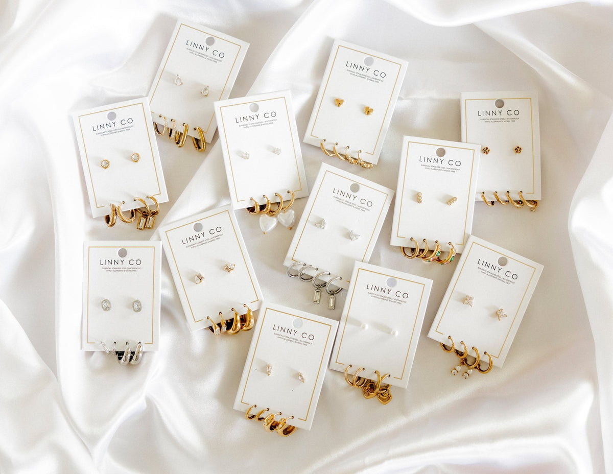 Huggie & Screwback Stud Set - Denver - LINNY CO WholesaleStuds