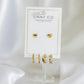 Huggie & Screwback Stud Set - Denver - LINNY CO WholesaleStuds