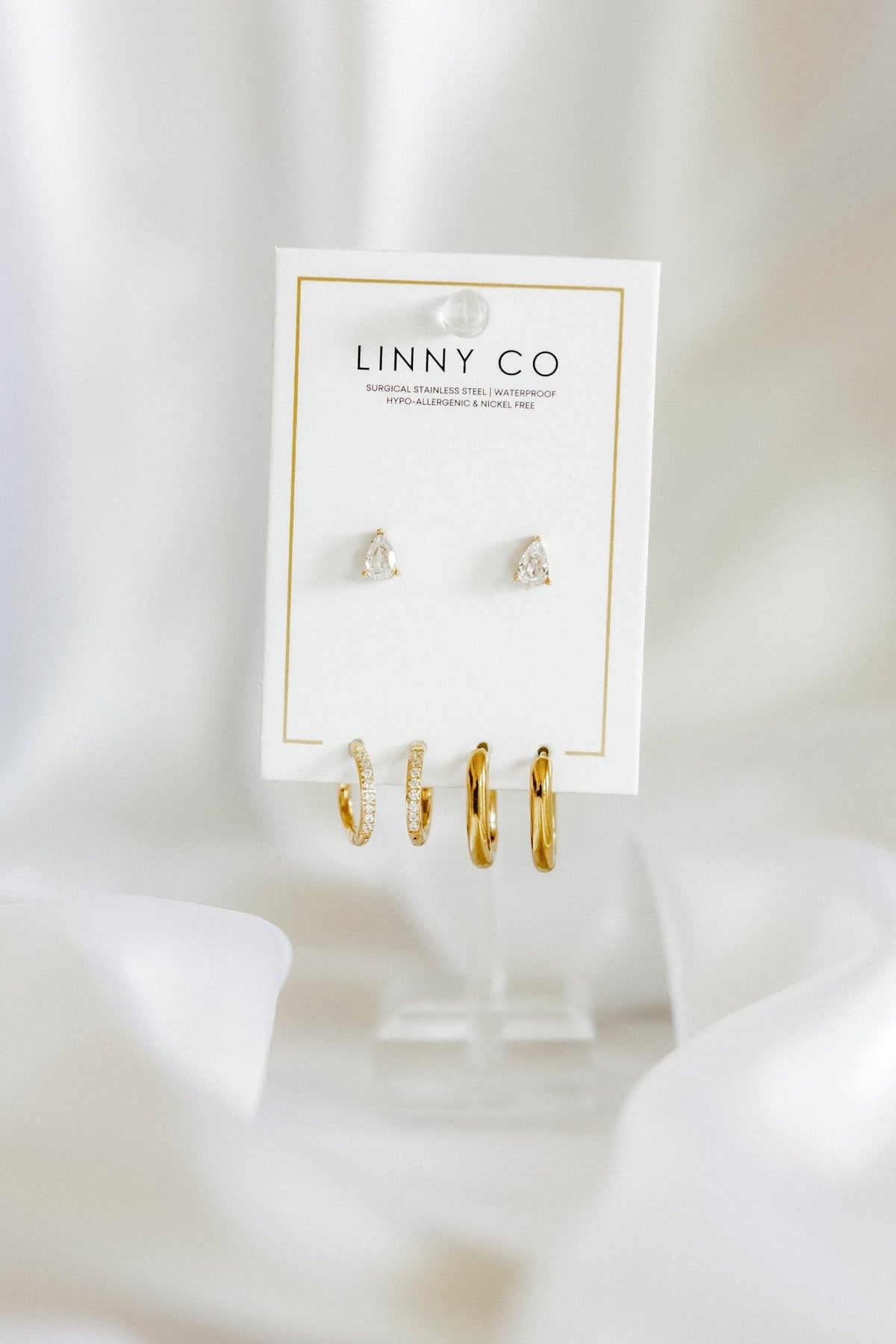 Huggie & Screwback Stud Set - Pasadena - LINNY CO WholesaleStuds