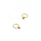 LINNY CO Nola 8mm huggie earrings for kids & little girls — hypoallergenic, waterproof stainless steel, detail.