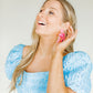 Janelle - Azalea Pink - Earrings - LINNY CO WholesaleAcetate
