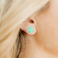 Jenna Flower Stud - Aqua - Earrings - LINNY CO WholesaleAcetate