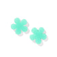 Jenna Flower Stud - Aqua - Earrings - LINNY CO WholesaleAcetate