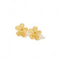 Jenna Flower Stud - Gold Glitter - Earrings - LINNY CO WholesaleAcetate