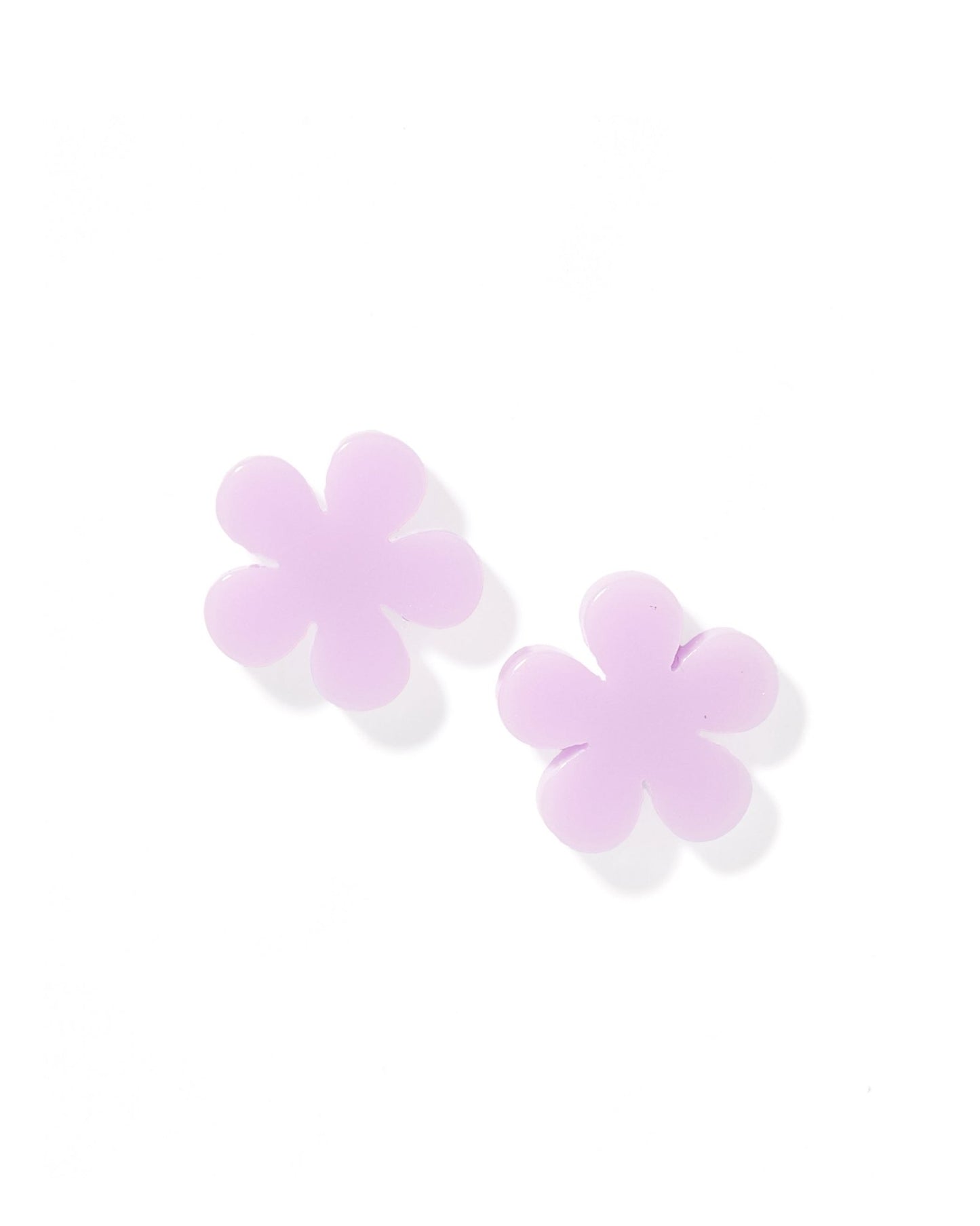 Jenna Flower Stud - Lilac - Earrings - LINNY CO WholesaleAcetate