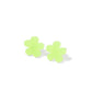 Jenna Flower Stud - Neon Yellow - Earrings - LINNY CO WholesaleAcetate