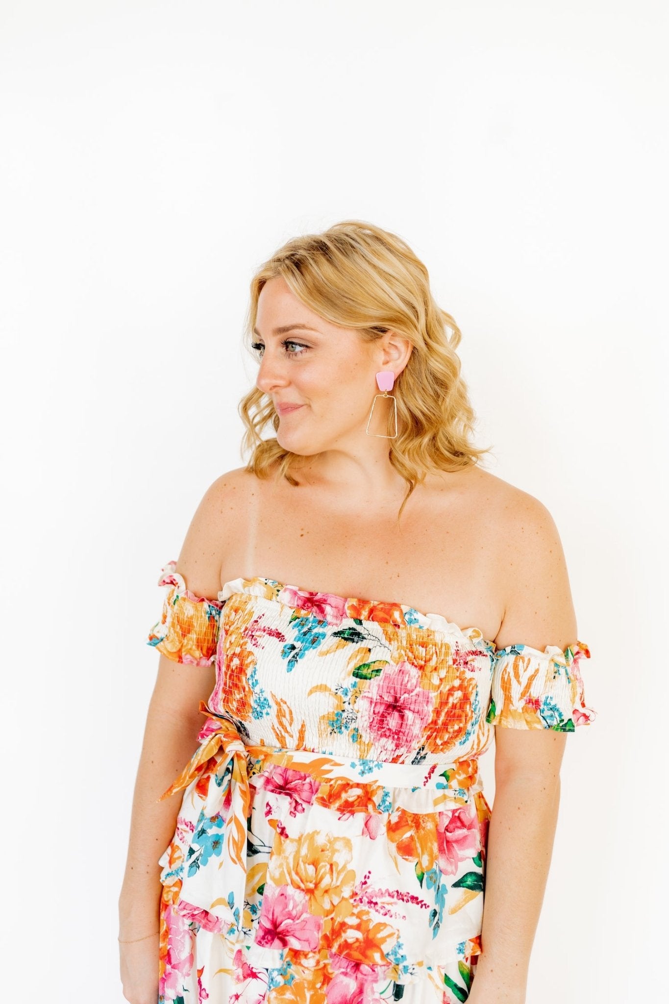 Kaelyn - Bubble Gum Pink - Earrings - LINNY CO WholesaleAcetate