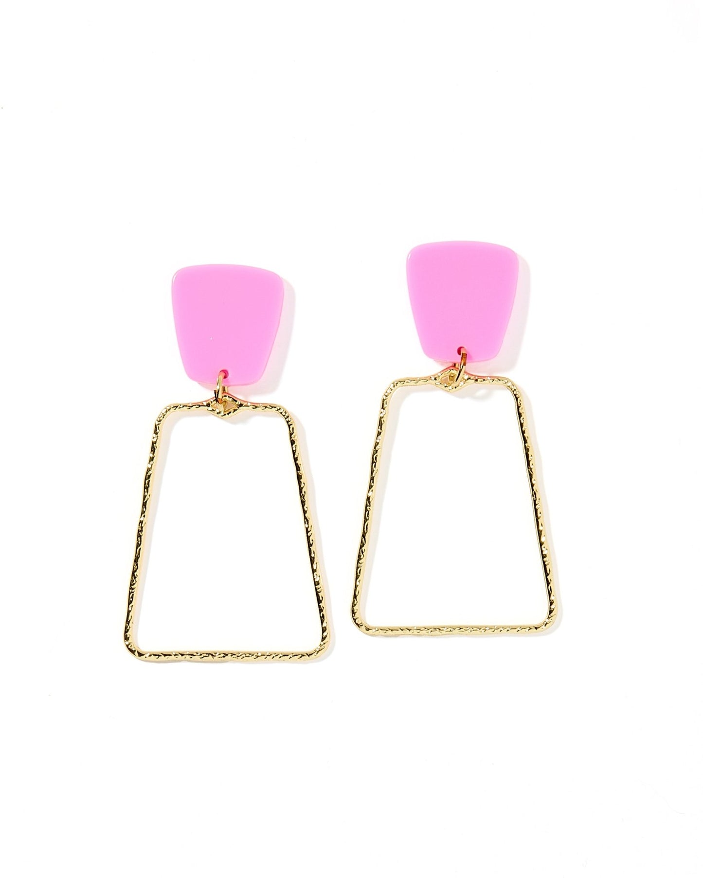 Kaelyn - Bubble Gum Pink - Earrings - LINNY CO WholesaleAcetate