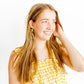 Kaelyn - Green - Mustard Camo - Earrings - LINNY CO WholesaleAcetate