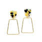 Kaelyn - Green - Mustard Camo - Earrings - LINNY CO WholesaleAcetate