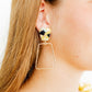 Kaelyn - Green - Mustard Camo - Earrings - LINNY CO WholesaleAcetate