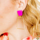 Kaelyn - Magenta - Earrings - LINNY CO WholesaleAcetate
