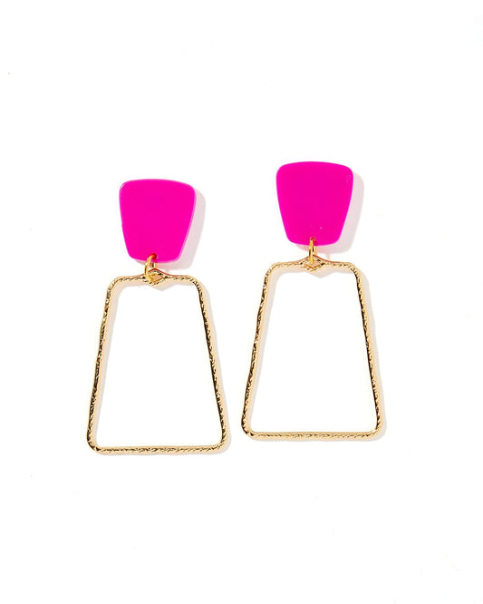 Kaelyn - Magenta - Earrings - LINNY CO WholesaleAcetate