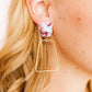 Kaelyn - Maroon Camo - Earrings - LINNY CO WholesaleAcetate