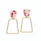 Kaelyn - Maroon Camo - Earrings - LINNY CO WholesaleAcetate