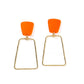 Kaelyn - Metallic Orange - Earrings - LINNY CO WholesaleAcetate