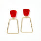 Kaelyn - Pearlized Red - Earrings - LINNY CO WholesaleAcetate