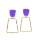 Kaelyn - True Purple - Earrings - LINNY CO WholesaleAcetate