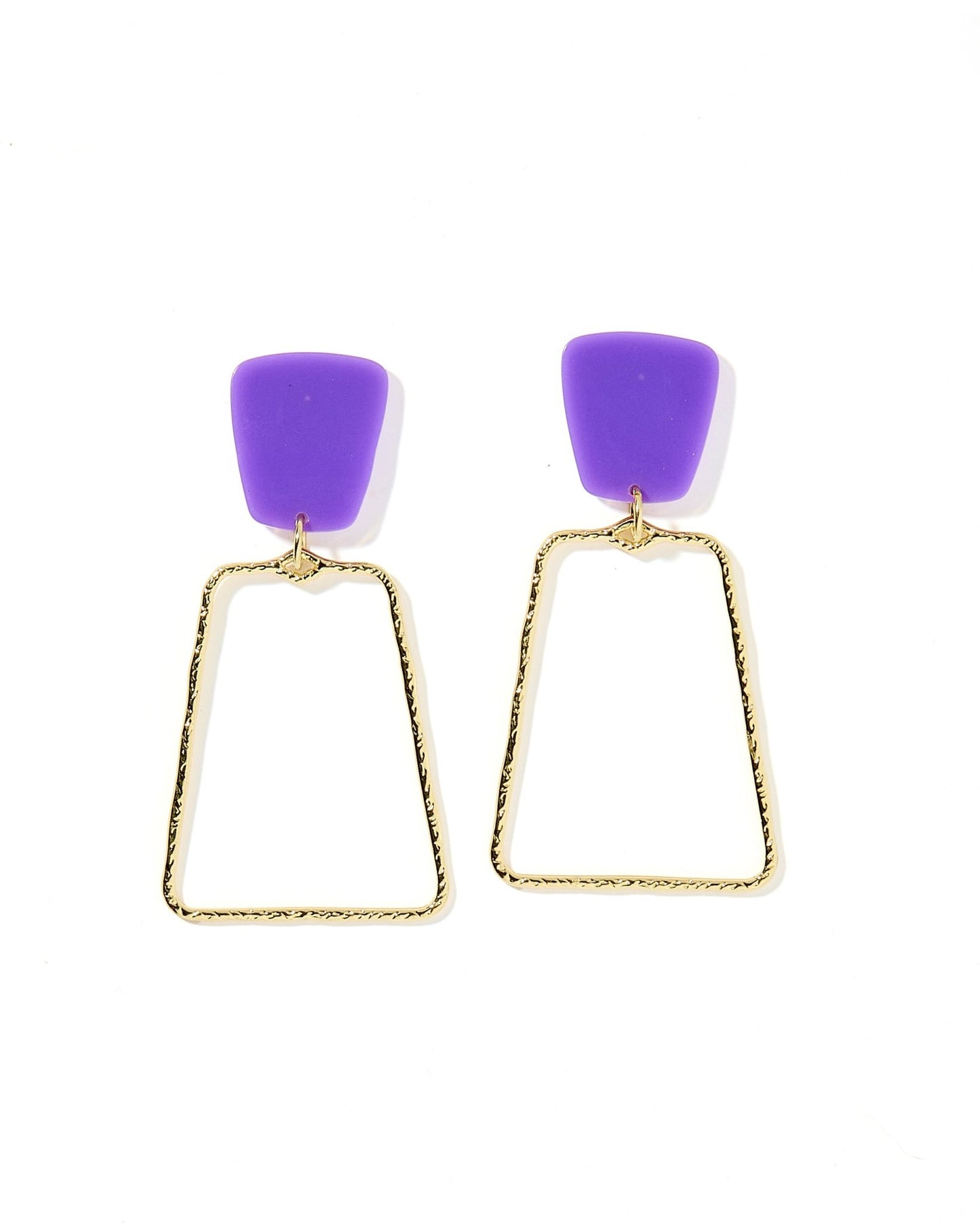 Kaelyn - True Purple - Earrings - LINNY CO WholesaleAcetate