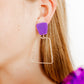 Kaelyn - True Purple - Earrings - LINNY CO WholesaleAcetate