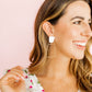 Kaelyn - True White - Earrings - LINNY CO WholesaleAcetate