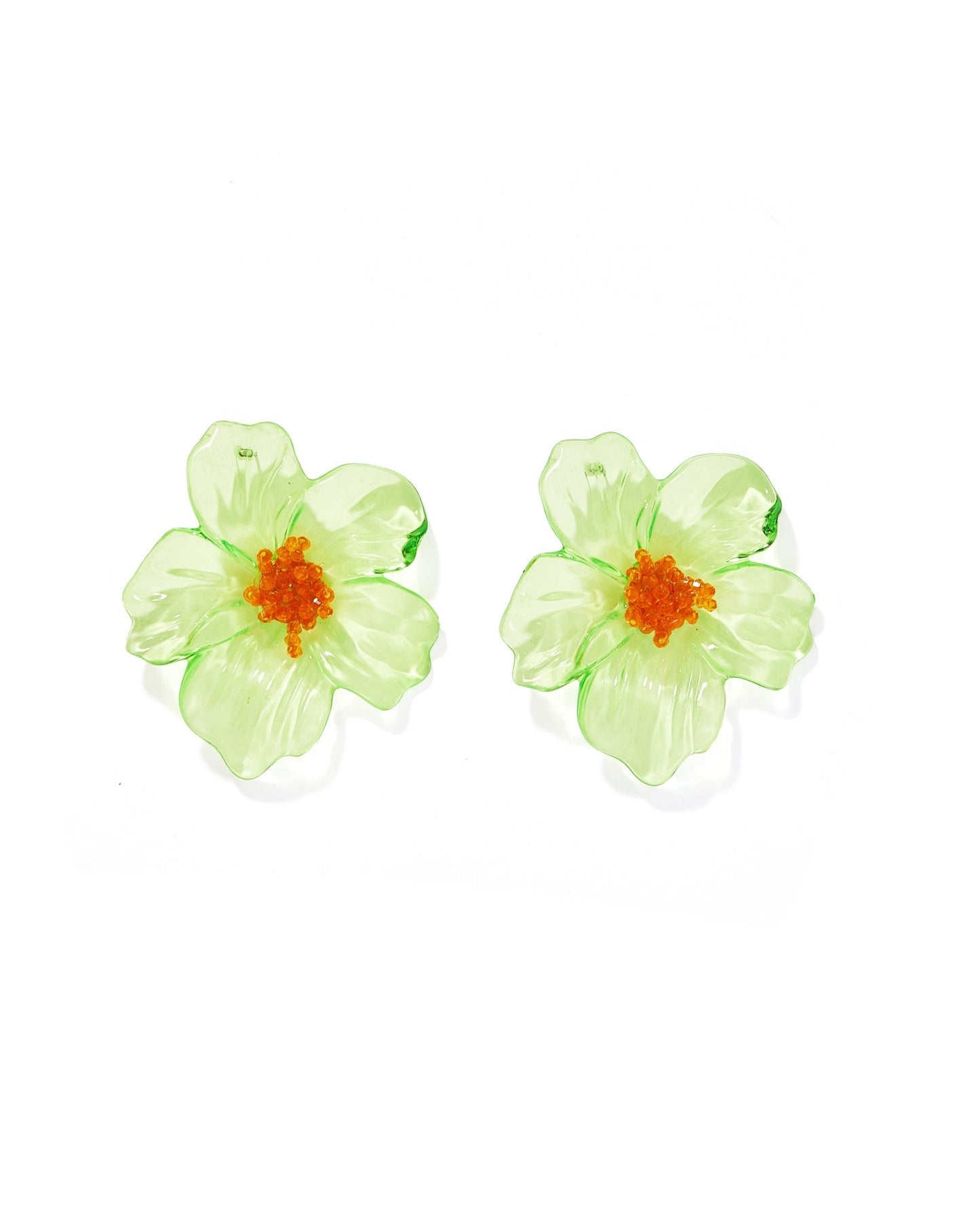 Kalani Statement Earrings - Green - LINNY CO WholesaleAcetate